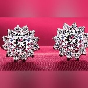 Rhinestone 0.33" Stud Earrings